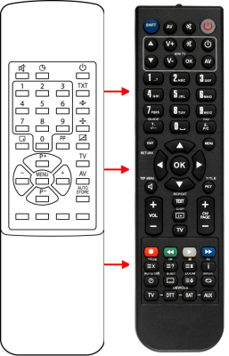 Replacement remote control for A.R. System RC514