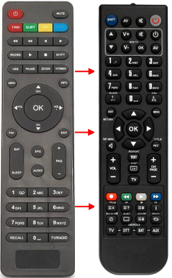 Replacement remote control for Alma S-2110