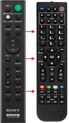 Replacement remote for Sony RMT-AH507U HT-G700 HTG700 SA-WG700 SAWG700
