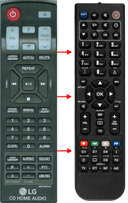 Replacement remote for LG AKB74955302 CM8460 CMS8460F CMS8460W
