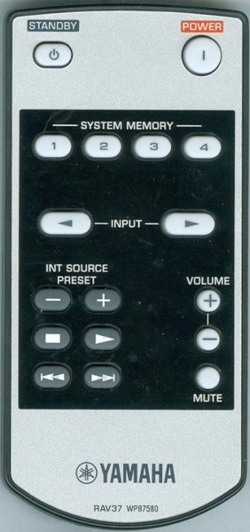 Replacement remote for Yamaha RAV33 WK95830 RX-Z11 DSP-Z11