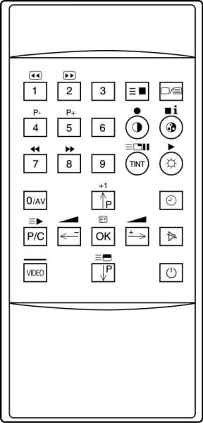 Replacement remote control for Com COM3176