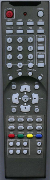 Replacement remote control for Quartek AV320W