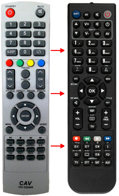 Replacement remote control for Strong SRT24HX1001