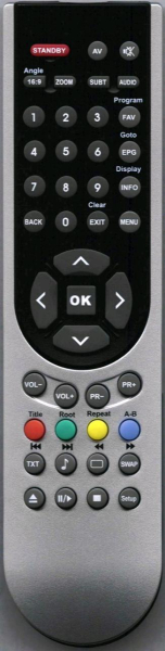 Replacement remote control for Thomson CC61-NORDMENDE