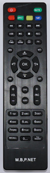 Replacement remote control for Mega Box MG5