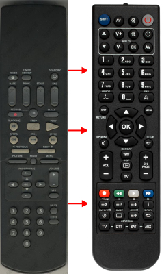 Replacement remote control for Sony KLV-V32A11