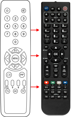 Replacement remote control for Provision L-007