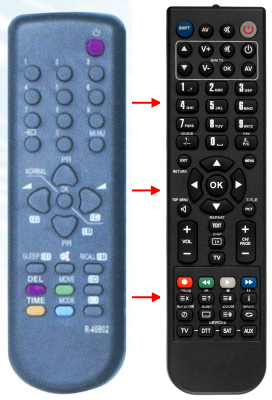 Replacement remote control for Daewoo 21A5