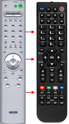 Replacement remote control for Sony 1-418-476-23