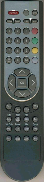 Replacement remote control for Sungoo LCD-TV42.02