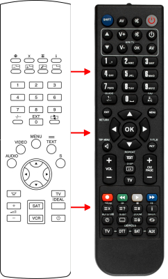 Replacement remote control for Oceanic 3725