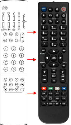 Replacement remote control for Gbs 358