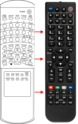 Replacement remote control for H&b 14B