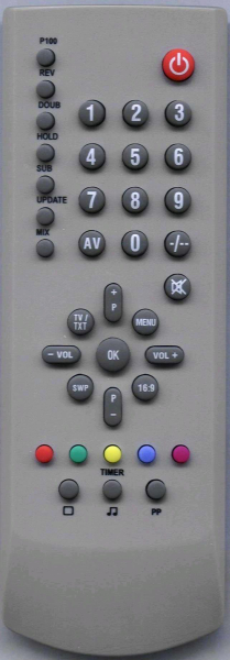 Replacement remote control for Hanseatic CTV826950S