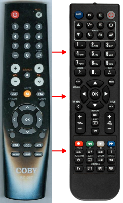 Replacement remote control for Mag 3200