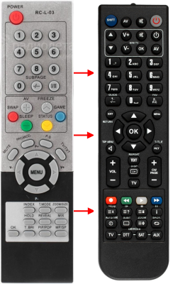 Replacement remote control for Onn GLK7.820.001