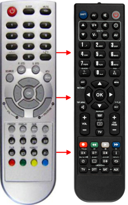 Replacement remote control for Scott LCTX1024HD