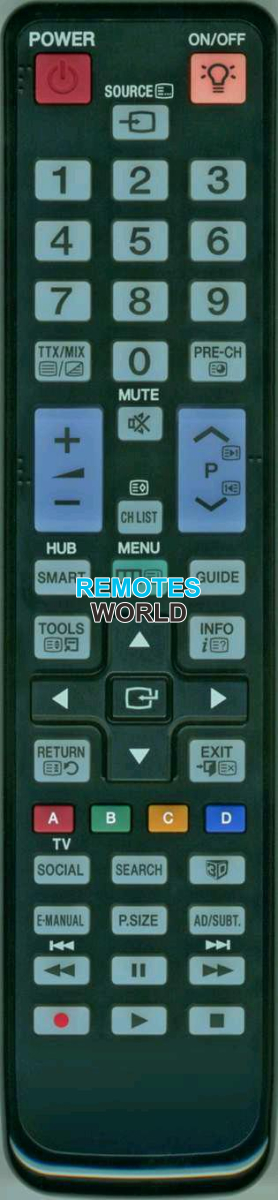 Replacement remote control for Samsung AA59-00543A
