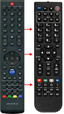 Replacement remote control for Vivid AS-32HD1