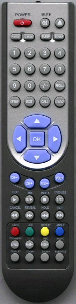 Replacement remote control for Telefunken RC-D3-02
