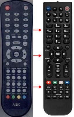 Replacement remote control for Artax LD15456
