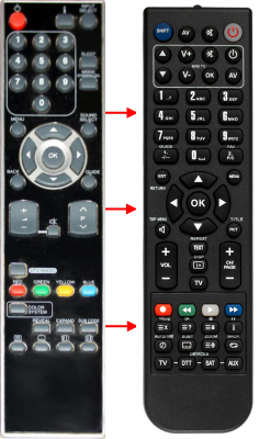 Replacement remote control for Funai 20HS20WOS