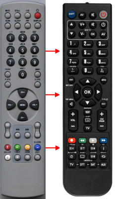 Replacement remote control for Haier L42A5A
