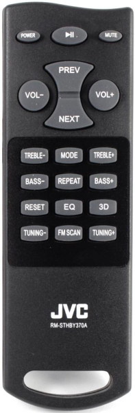 Replacement remote control for JVC RM-STHBY370A
