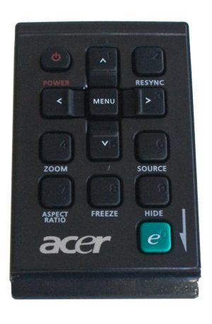 Replacement remote control for Acer X1260K