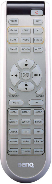 Replacement remote control for BenQ W1200