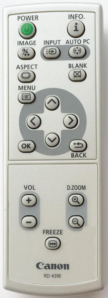 Replacement remote control for Canon RD-439E
