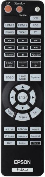 Replacement remote control for Epson HOME CINEMA5040UBE