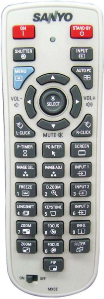 Replacement remote for Christie 00300367001, LWU505, MXCG