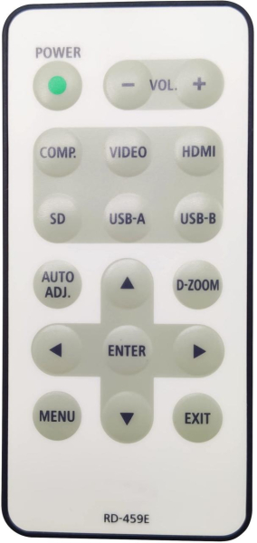 Replacement remote control for Nec L50W