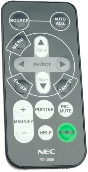 Replacement remote control for Nec L50WG