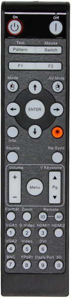 Replacement remote control for Optoma EH500