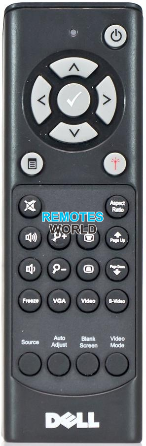 S300w S300 Dell Remote Control for Dell 4350 S300wi Projector P318S 7760 