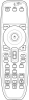 Replacement remote control for Hitachi IMAGEPRO8922H