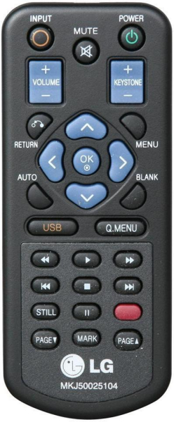 Replacement remote control for LG HX300