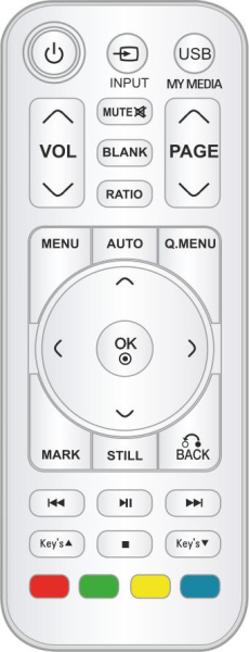 Replacement remote control for LG PV150G