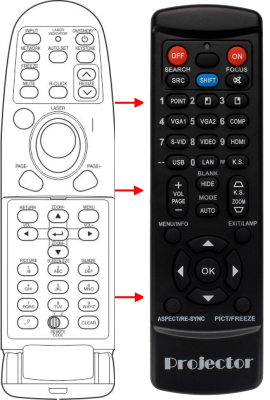 Replacement remote control for Toshiba CR23BR0005