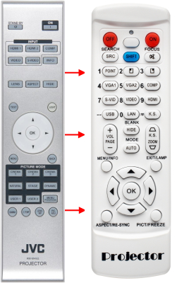Replacement remote control for Anthem LTX300V
