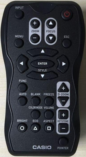Replacement remote control for Casio XJ-M140