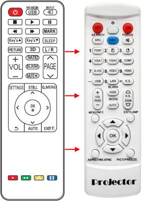 Replacement remote for LG BG630 BG650 PA70G PA72G PA1000 PA1000W HW300Y