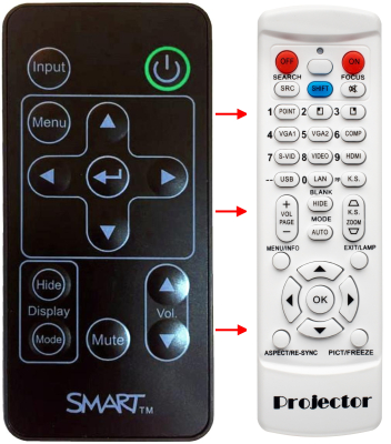 Replacement remote control for Smart UF70