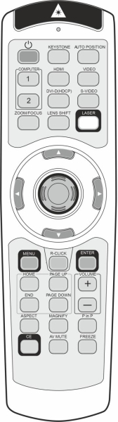 Replacement remote control for Mitsubishi XD3500U