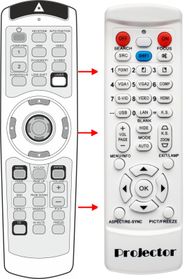 Replacement remote control for Mitsubishi 290P176-20
