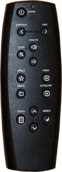 Replacement remote for Ask Proxima DP8000HB DP6155 C300