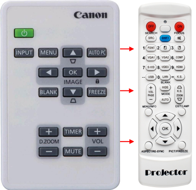 Replacement remote control for JVC LV-WX300ST